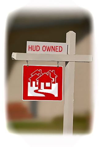 HUD Owned sign